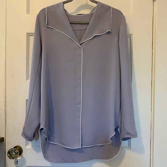 Aritzia Babaton Rena Shirt in Gray Size Medium New With Tags NWT - Picture 5 of 15